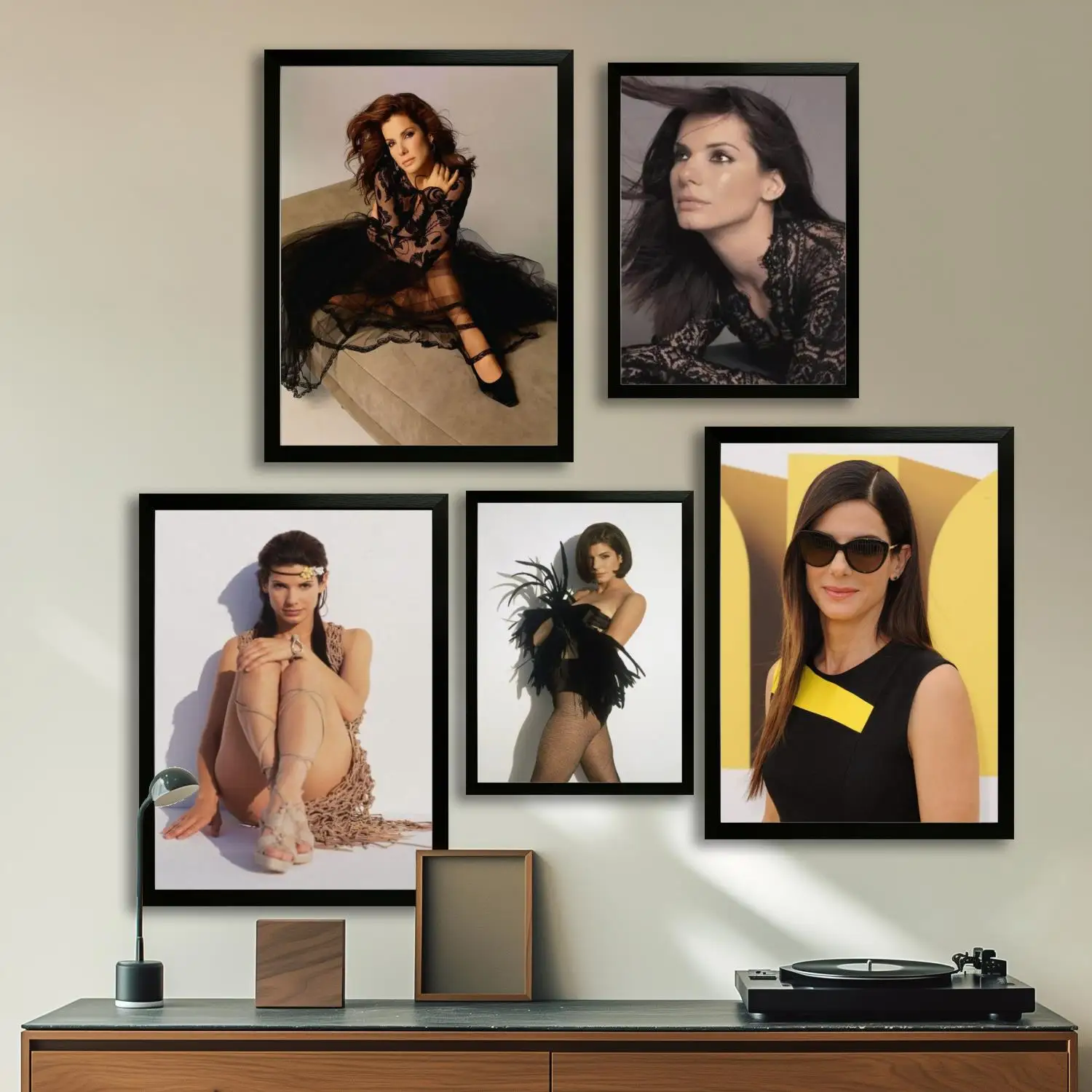 Холст Сандра Буллок и настенное искусство печать с изображением современная