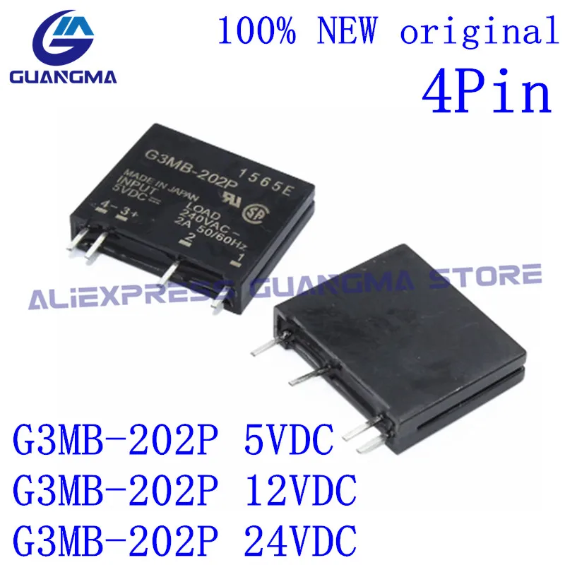 

20PCS 100% NEW Original Solid state relay G3MB-202P 5VDC 12VDC 24VDC G3MB-202P DC-AC PCB SSR In 5VDC,Out 240V AC 2A