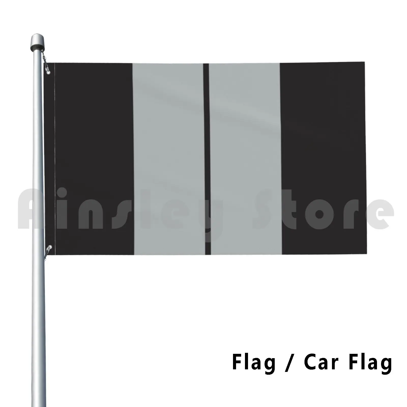 Le Mans 1966 Winner Silver Gt40 Stripes-Bruce Mclaren Chris Amon Outdoor Decor Flag Car 427 289 7 Litre |