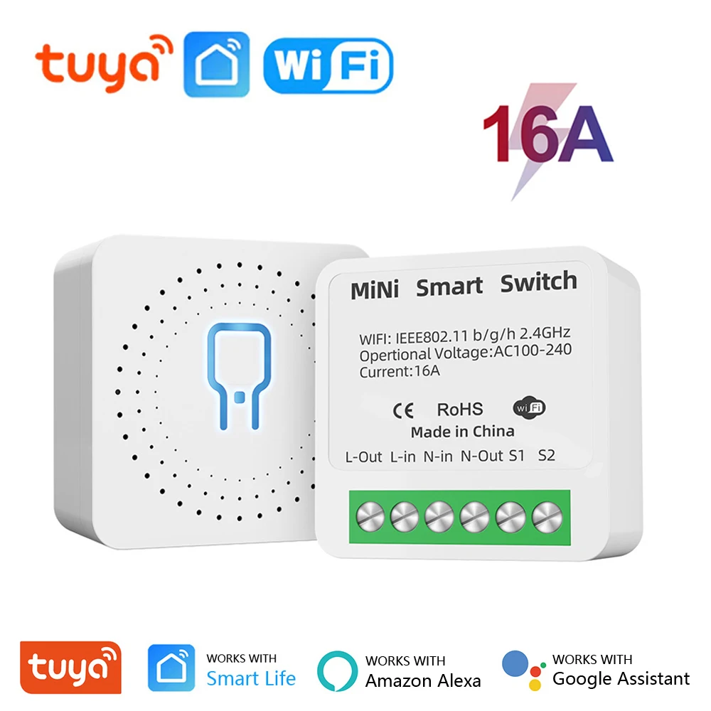 

Kayesmart Мини умный выключатель Tuya 16А