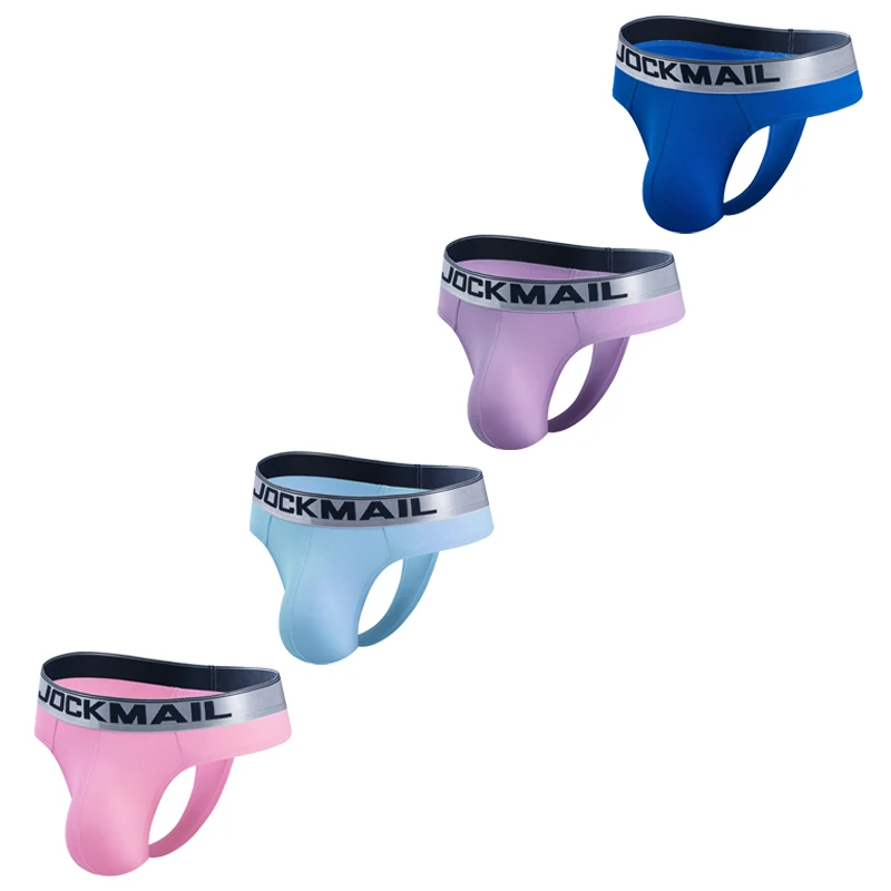 

Трусы-джоки Jockmail мужские, пикантное нижнее белье для геев, брифы из мягкого антибактериального хлопка с 3D рисунком, брифы