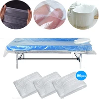 90 sheets clear plastic waterproof membrane sheets spa treatment sheets disposable beauty salon spa massage sheets bed cover