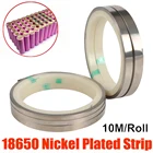 Никелевая лента 10 м 0,1 мм 18650 батарея Никелированная Стальная лента соединитель точечный сварочный аппарат