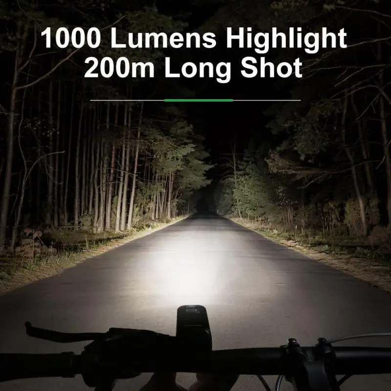 Фонарь велосипесветильник ный передний с зарядкой через USB 1800 лм |