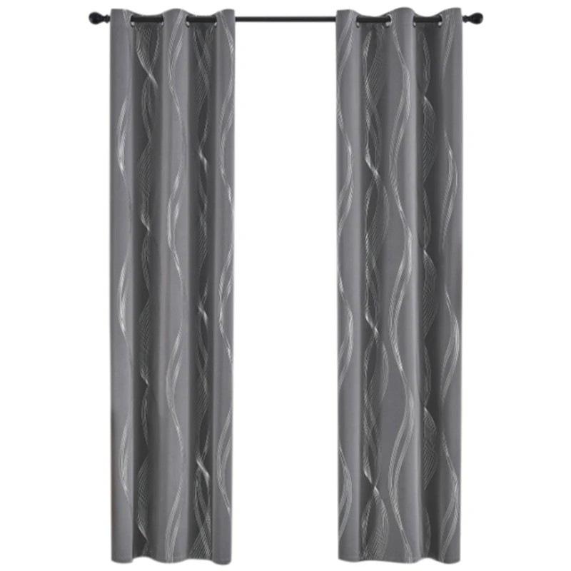 

Blackout Curtains 52 X 84 Inch 2 Panels Set Grommet Thermal Insulated Room Darkening Window Curtains