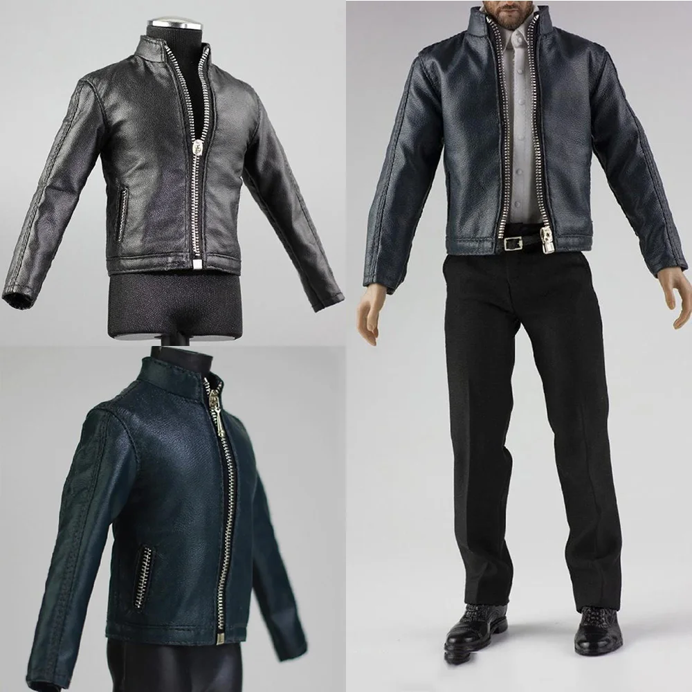 

FOCUSTOYS F02 1/6 Scale Male Figure Accessory Gentleman Leather Jacket Pants Shoes Clothes Set for 12 inches Action Figure Model