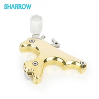 1pcs archery bow release 3 finger grip trigger thumb release aid brass for compound bow hunting shooting target accessories