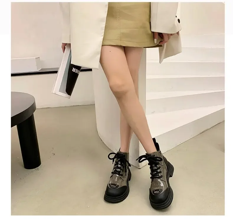 Ботинки женские зимние на шнуровке