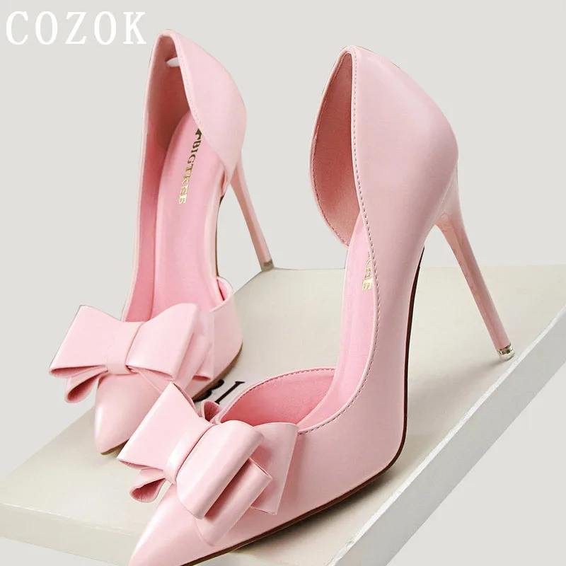 

Босоножки женские на высоком каблуке, туфли-лодочки с бантом, заостренный носок, дизайнерская обувь, лето 2022