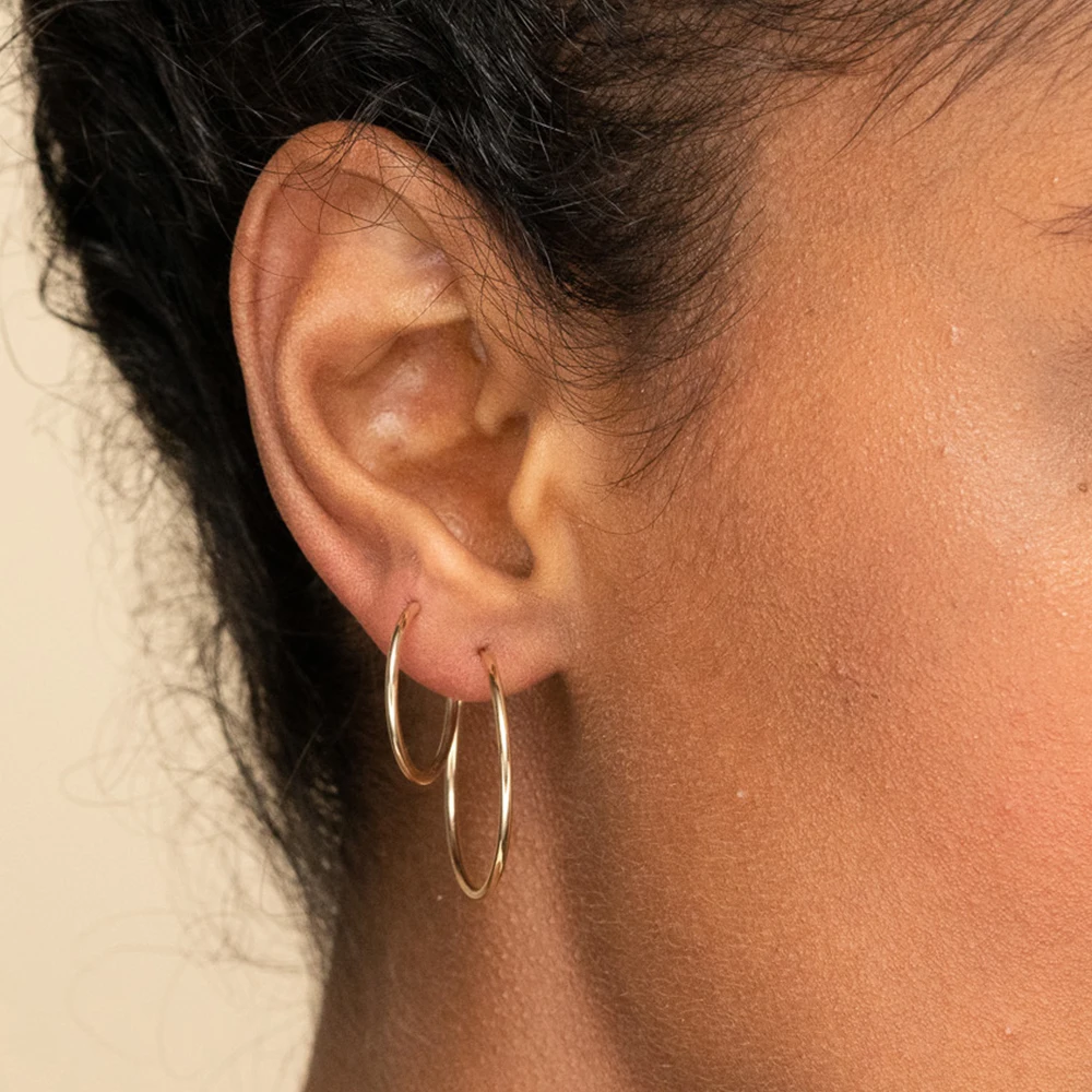

SUNIBI 2 Pairs Hoop Earrings Set for Women Gold/Silver Girls Circle Minimalism Earring Ear Ring Fashion Jewelry Dropshipping