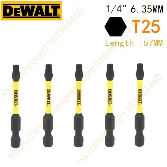 

Набор бит DEWALT ударных 6,35 мм SL8 T10 T15 T20 T25 T30 PZ2 PZ3