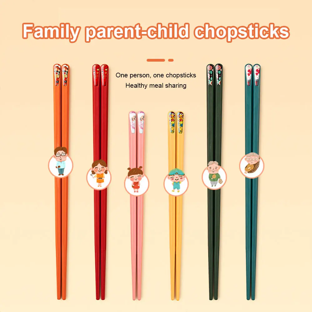 

Японские китайские палочки для еды родителей и детей палочки для суши многоразовые корейские палочки для еды здоровая посуда из сплава