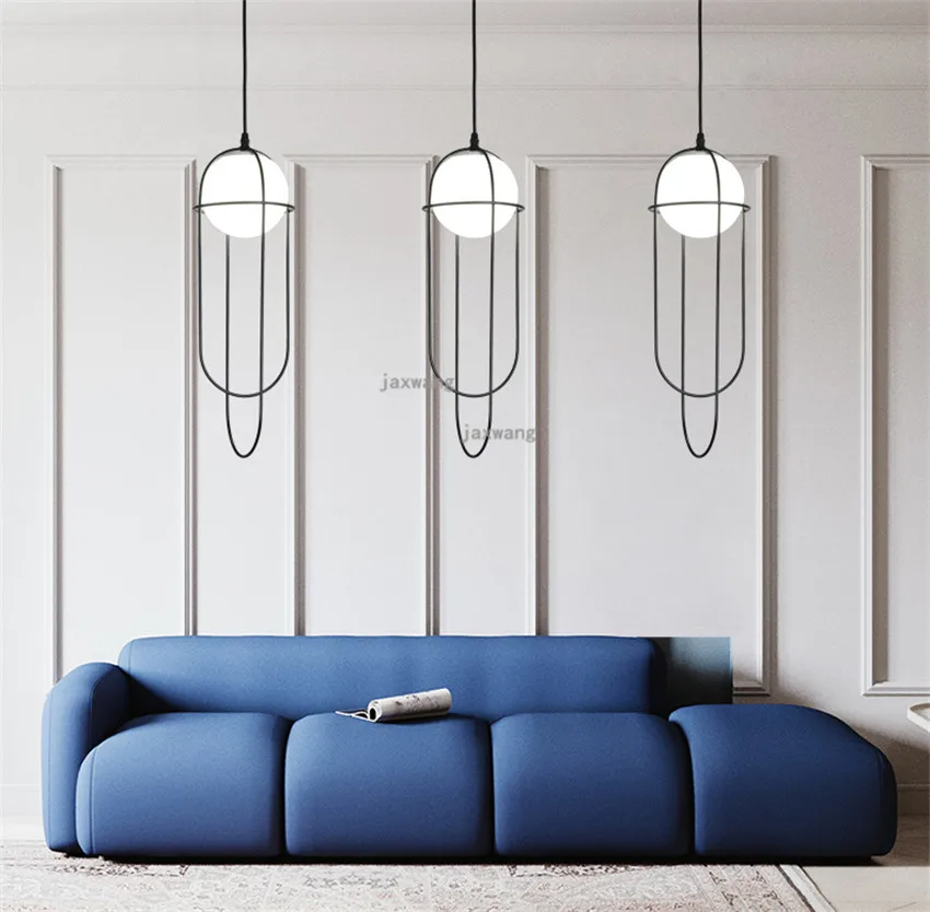 Современные подвесные светильники железная прикроватная лампа для гостиной