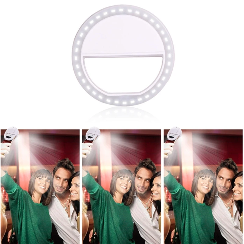 Мобильный телефон прямая трансляция круглый заполняющий светильник планшет