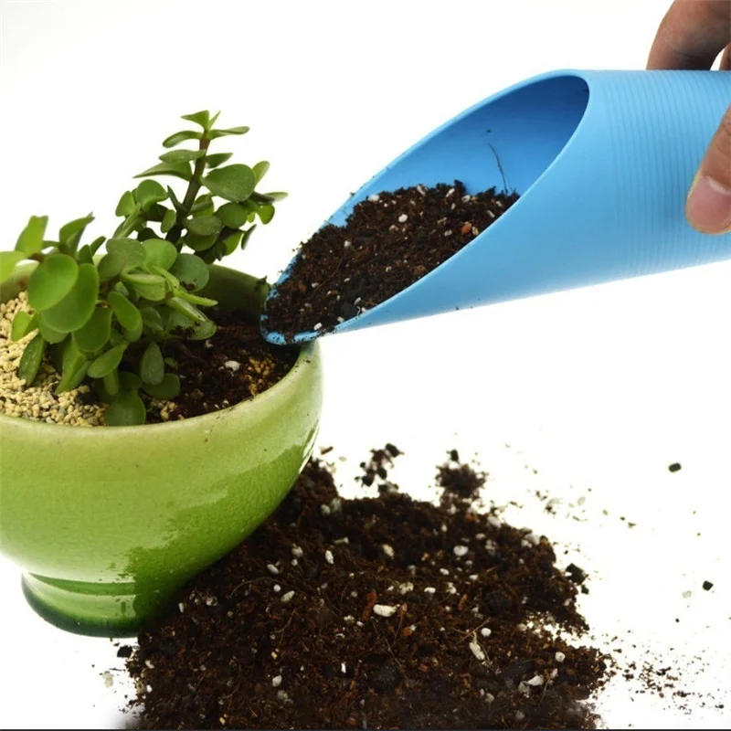 

Plastic Bucket Shovel Potted Soil Spade Cup Shovel Succulent Bonsai Plant Potted Planting Tool Enduring Mini Garden Accessories