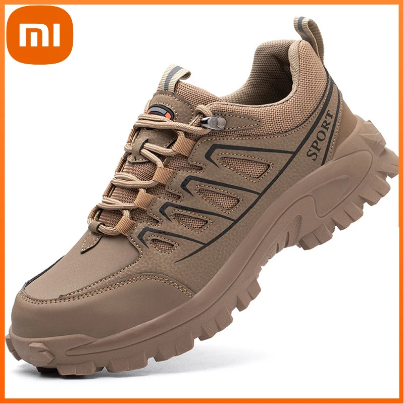 

Xiaomi Men Shoes Anti-puncture Safety Shoes Men Anti-smash Male Work Shoes Wear-resistant Hiking Shoes Indestructible