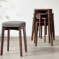 2022 Office Chair Simple Dining Chair Modern Family Dinner Table Solid Wood Chairs Bedroom Folding Desk Makeup Stool стул