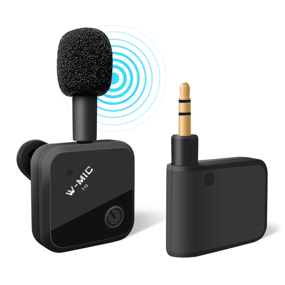 Wireless Lavalier Microphone For DSLR Camera Handfree Mini Lapel Microfone System Podcast Studio YouTube Recording Mic Receiver
