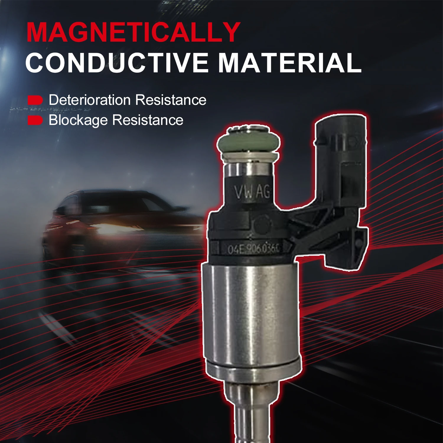 4шт 04E 906036 Топливные форсунки C для VW Golf Tiguan Beetle Audi A1 A3 Q3 1.4L Q 906 036 E