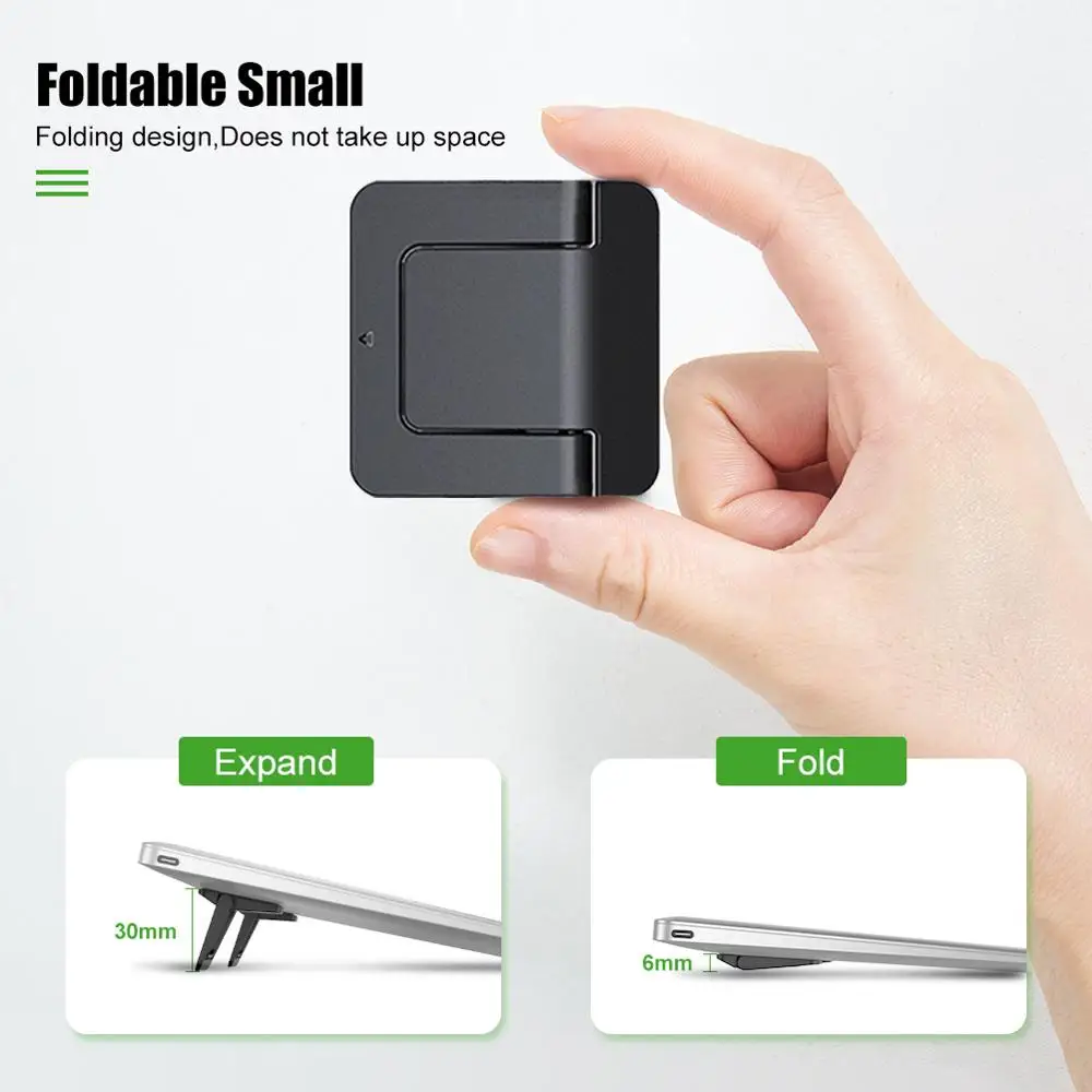 Mini Portable Laptop Stand Invisible Notebook Holder Adjustable Cooling Stand Tablet Table Holder Support For Macbook Xiaomi Air images - 6