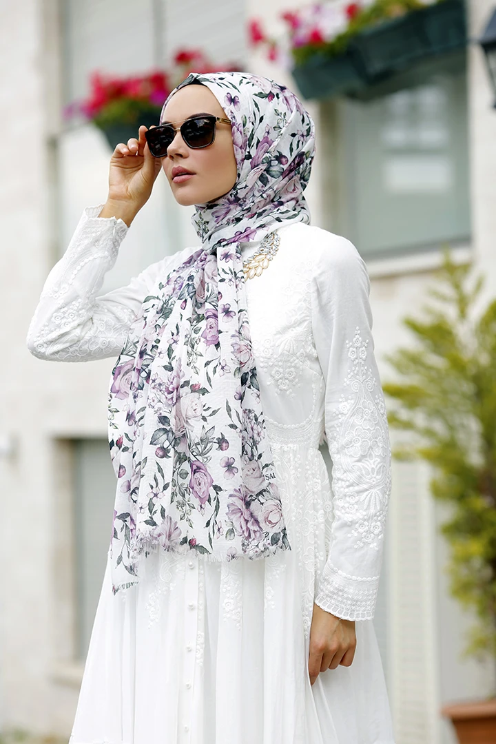 

WOMEN HIJAB SHAWL ACCESSORY SCARF COTTON MEVSİMLİK GIFT ROSE