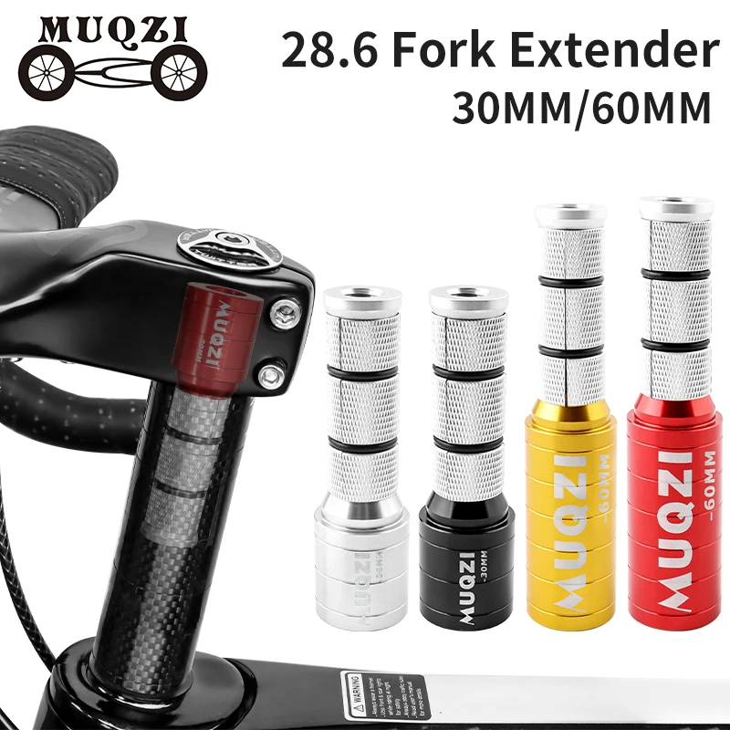 

MUQZI Fork Stem Extender Bike Handlebar Stem Extender Aluminium alloy Carbon Fiber Fork Steerer Hidden Adapter Adjustable Height