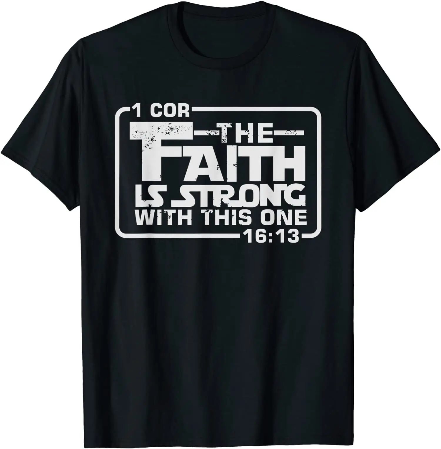 

Футболка унисекс с надписью «The Faith Is Strong With This Готическая»