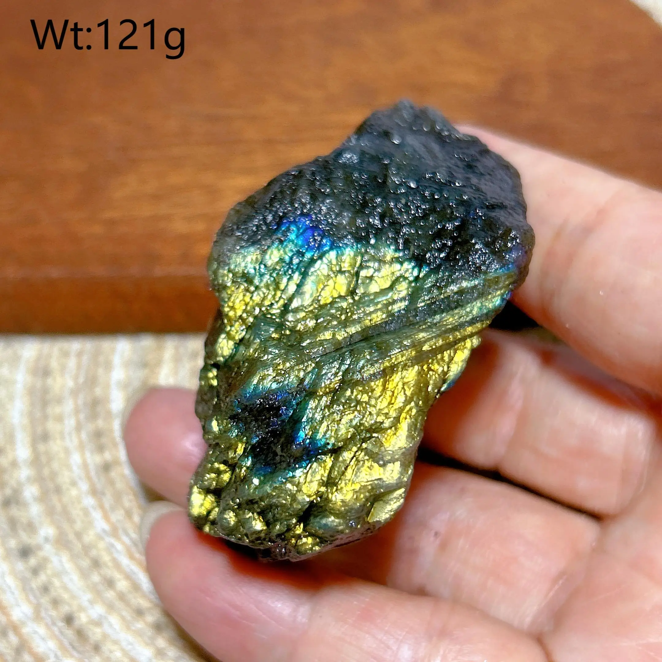 

Синий лабрадорит, натуральный кристалл