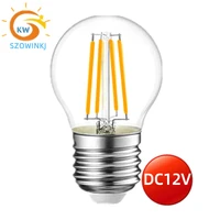 g45 filament bulb2w4w for e27 screw base socket dimmable 2700k warm white suitable for indoor and outdoor patio decoration