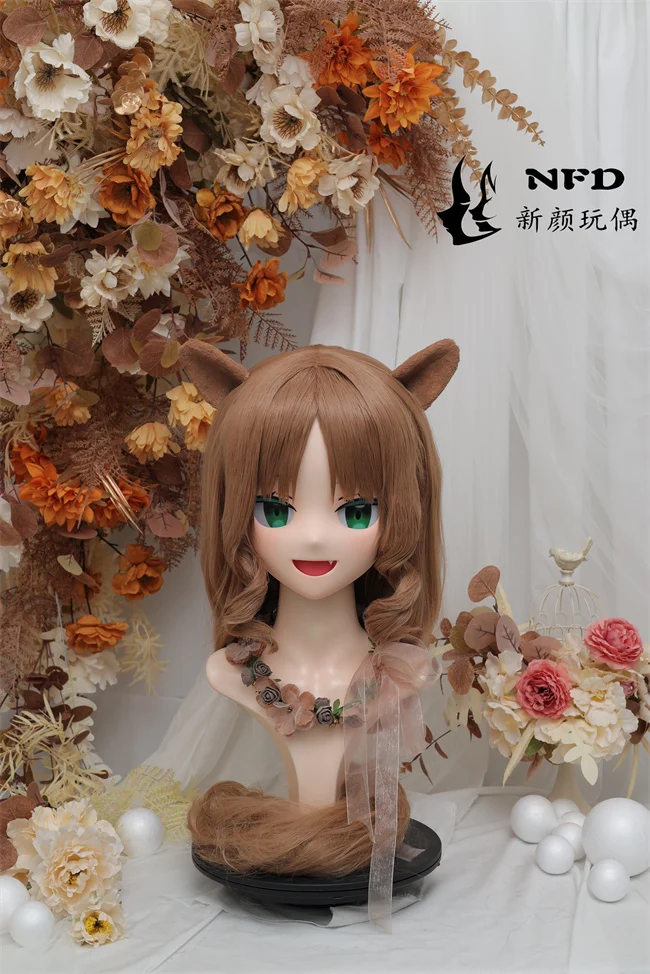 

(Missy) Full head super sweet female resin crossdressing BJD Doll kig cosplay kigurumi mask