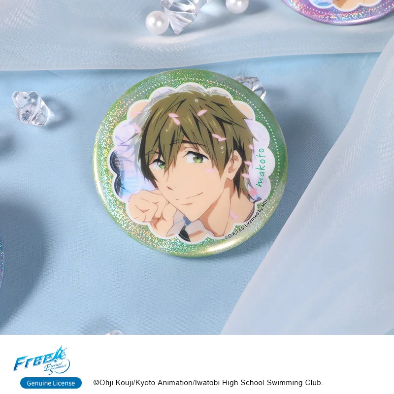 Бесплатно! Оригинальный комикс значок Рин масуока Макото Тачибана Haruka Nanase