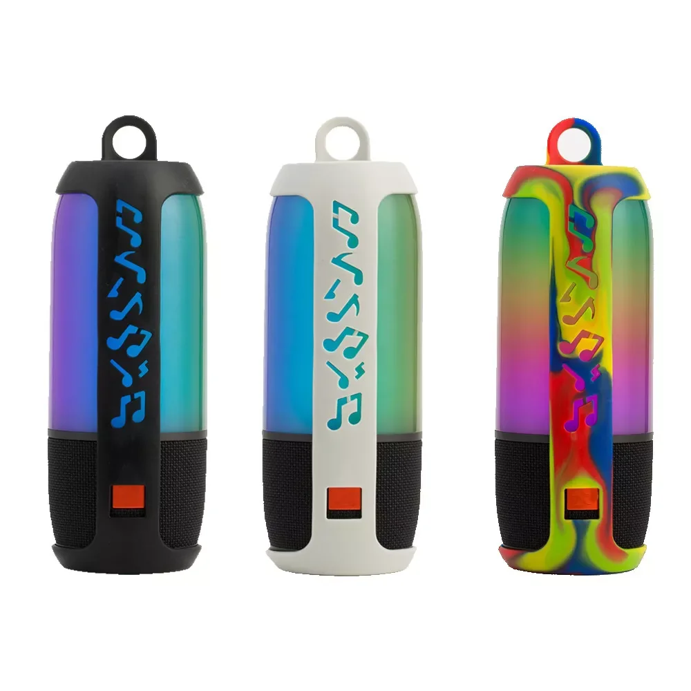 

Silicone Speaker Case for jbl Pulse 3 Bluetooth Speaker Carry Sleeve Silicone Case Carabiner Portable Speakers Case 0309#2