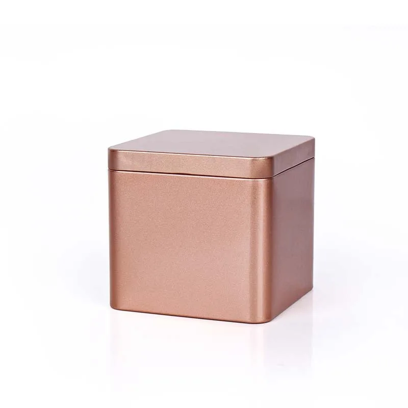 

Small Size Square 500ml Metal Olive Oil Packaging Milk Can Container Handle Lunch Food Tin Storage Box