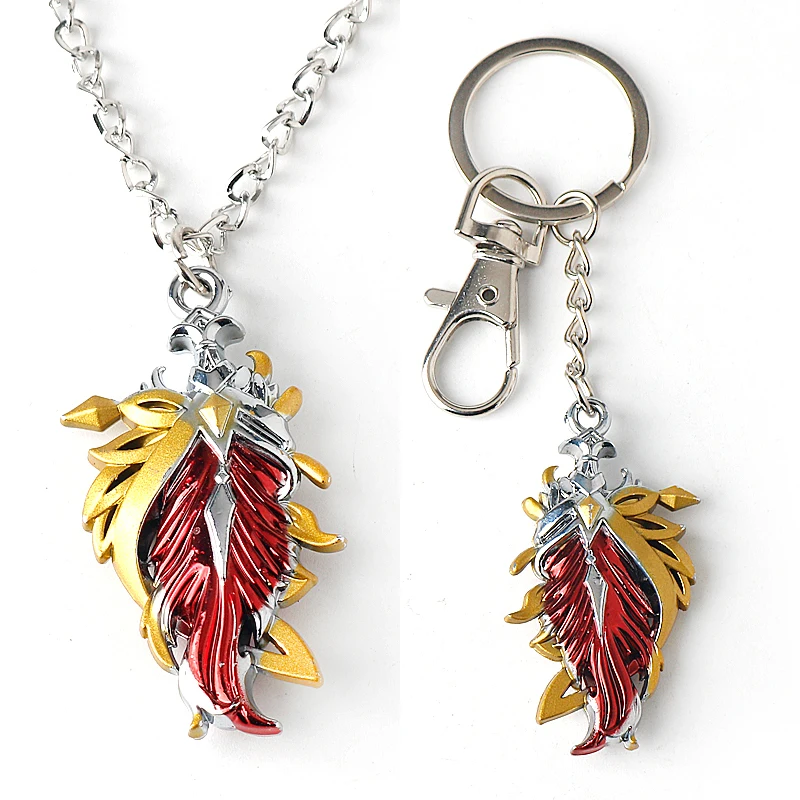

Game Genshin Impact Hutao Keychain Cosplay Equipment Metal Witch Ever Burning Feather Fire Element Magic Keychain Jewelry