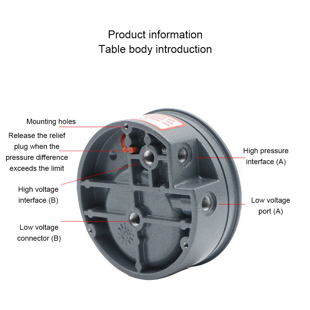 ABS фильтр для чистых комнат измерительный прибор Дифференциальный Манометр