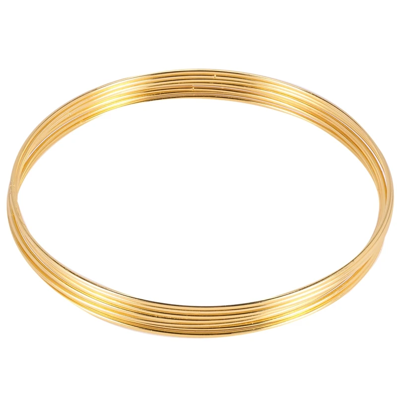 

8 шт. золотые металлические обручи с цветочным рисунком для самостоятельного украшения свадебного венка, Ловец снов и макраме, настенные по...