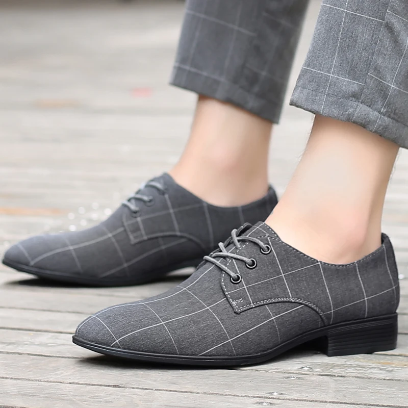 

Spring Suede Men's Shoes Oxford Casual Shoes Classic Sneakers Comfort Shoes Dress Shoes Plus Size Flats Leather Shoes