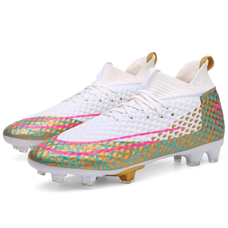 Stylish And Comfortable Adult Training Match Sports Football Shoes Outdoor Indoor Grass Sports Shoes For Youth Students 34-47#