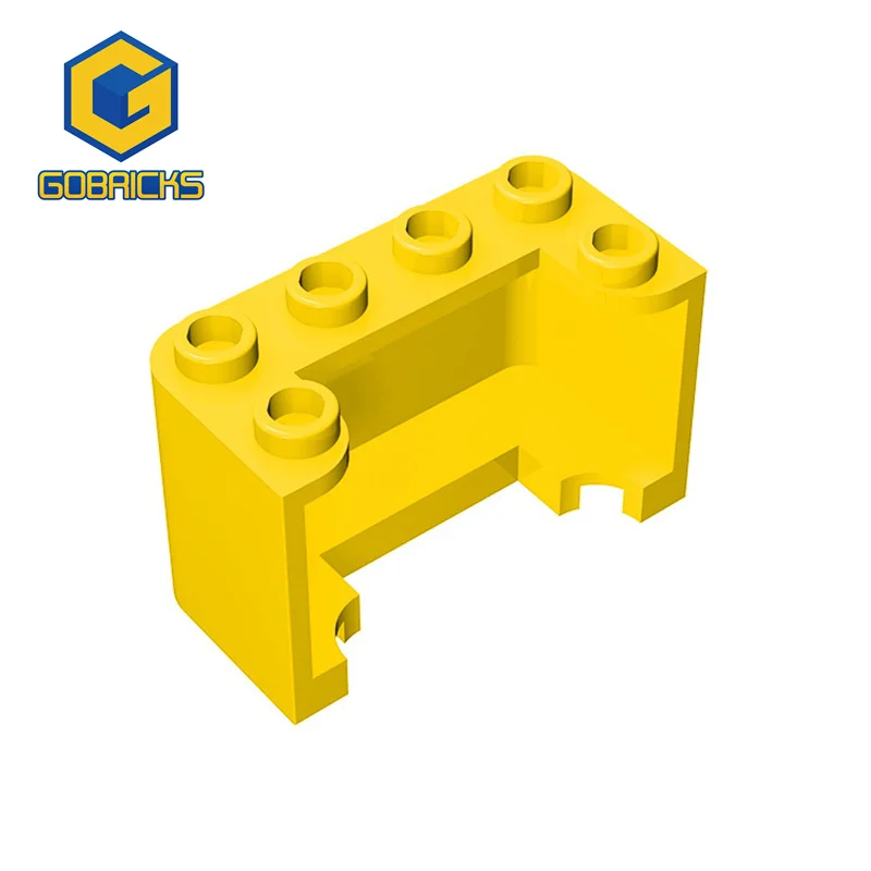 Фото Gobrick, 10 шт., запчасти MOC 4594 35160, ветровой экран 2x4x2, вертикальные Совместимые Кирпичи, сборные строительные блоки, детские игрушки №1