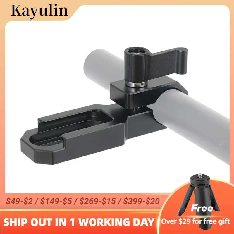 

Kayulin Single 15 мм стержневой зажим с холодным башмаком (Black Wingnut)