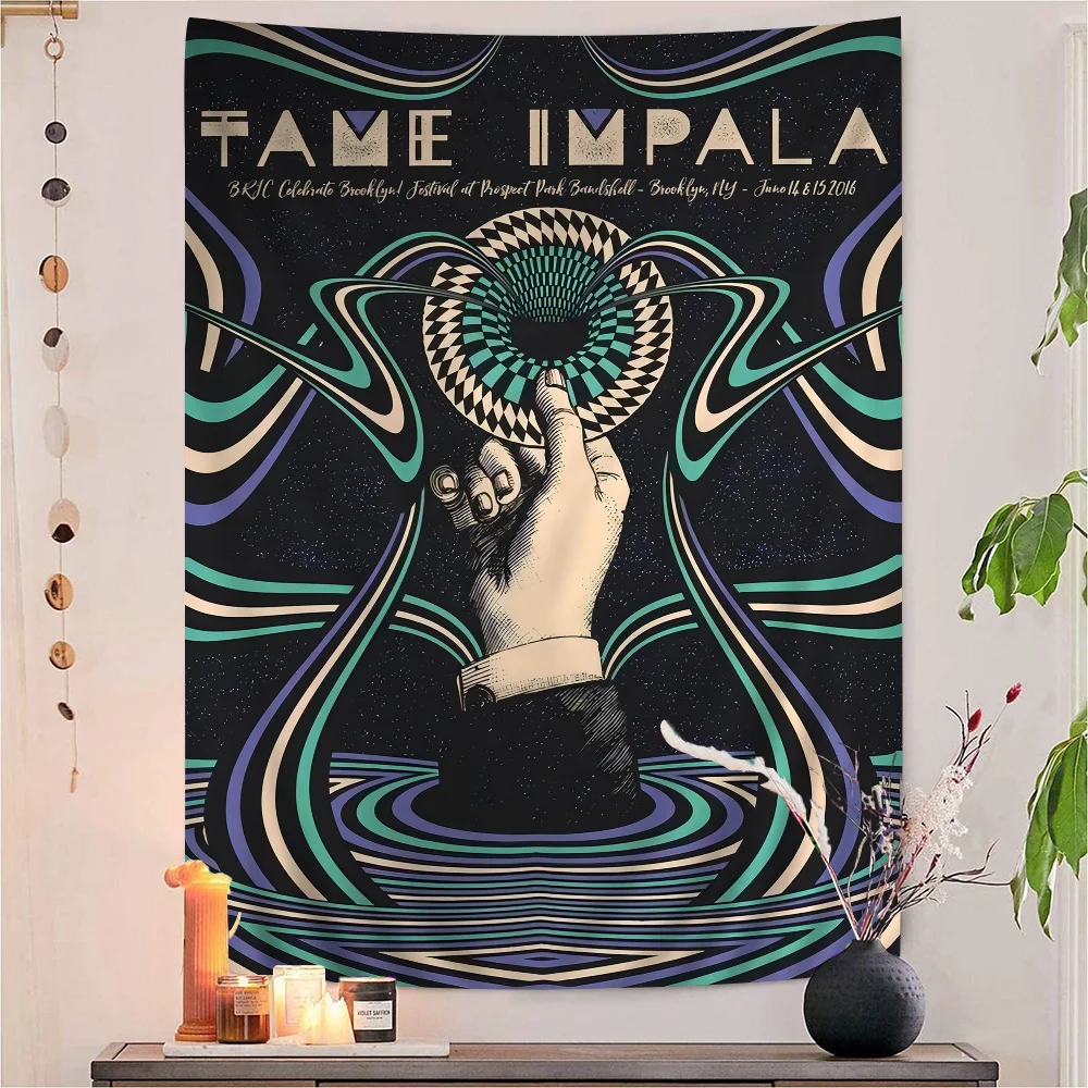 Tame Impala Colorful Tapestry Wall Hanging Bohemian Tapestries Mandala Sheets