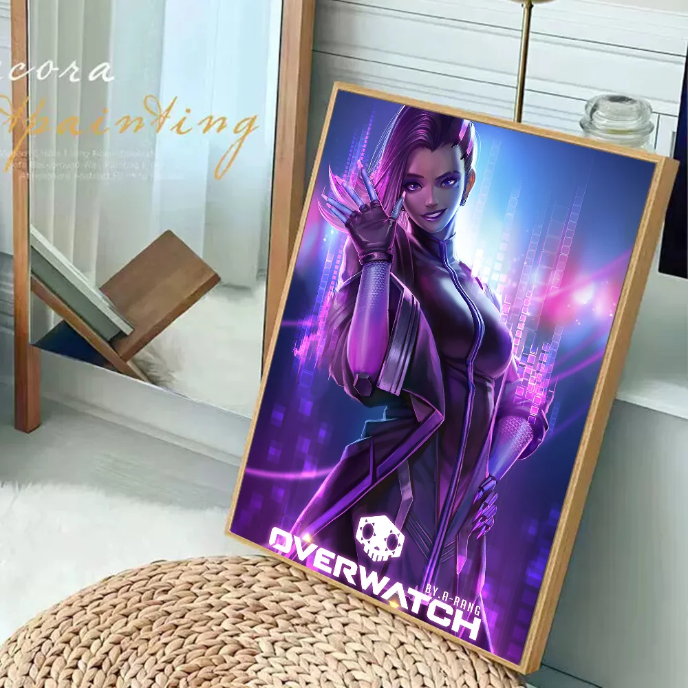 Винтажный Плакат Overwatch Game Клейкий Настенный Художественный Декор Для Домашнего