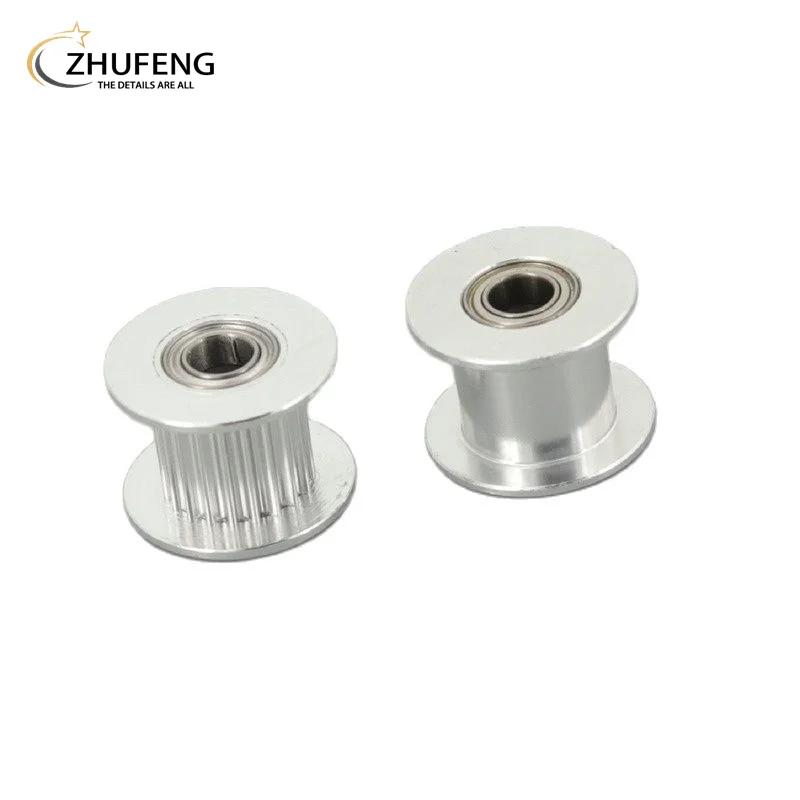 GT2 2GT 20 Teeth Synchronous Timing Idler Pulley Bore 3 4 5 6 8mm With Bearing  For 6 10 15mm Belt 3D Printer Accessories images - 6