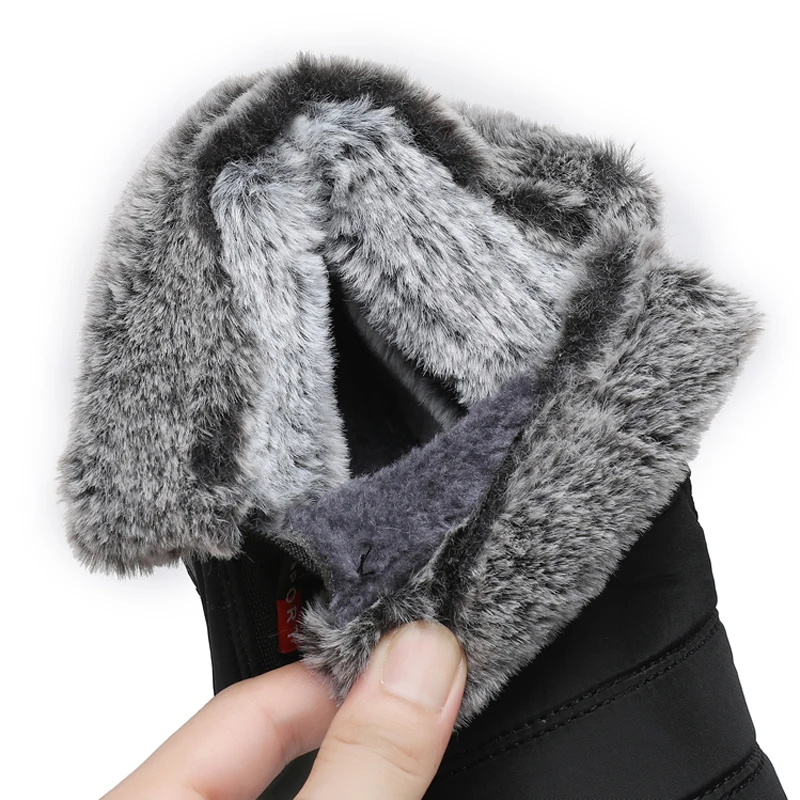 Теплые зимние ботинки на толстом флисе для мальчиков и девочек износостойкие