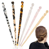 chinese style hair sticks vintage acetate resin chopstick women hairpins hair clip pin headwear wedding hair jewelry accessories