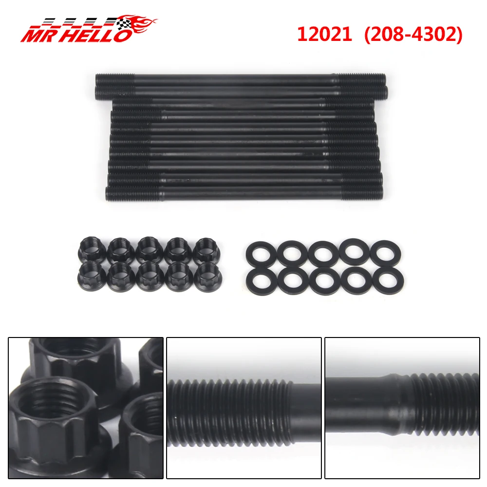 

For ARP 208-4302 Cylinder Head Stud Kit Non-VTEC B18A1 B18B1 LS Engine B20B4 B20Z2 Black Box Packaging