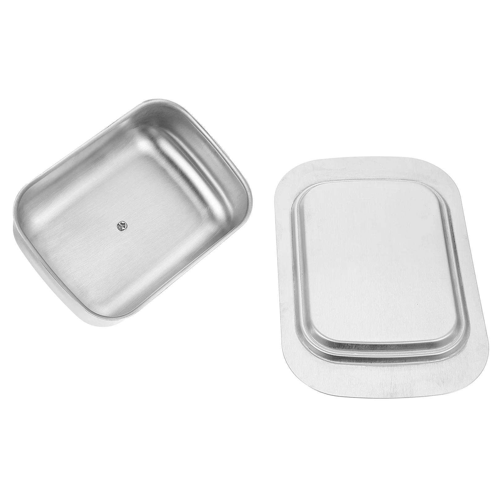 

1pc Stainless Steel Butter Container Household Butter Tray Durable Plate