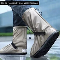 waterproof rain boots cover men and women overshoes waterproof rain boots non slip thickening wear resistant water shoes rain
