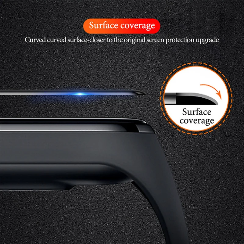 9D Full Screen Protector Film for Xiaomi mi band 7 6 Protective Glass Full Curved Edge Scratch-resistant for xiaomi band 3 4 5