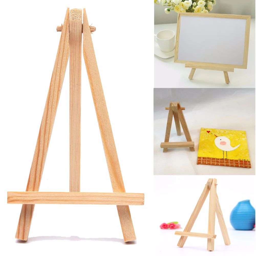 

10pcs/lot Wooden Mini Easel Stands Table Card Stand Holder Small Picture Display Stand for Home Party Wedding Decoration Favors